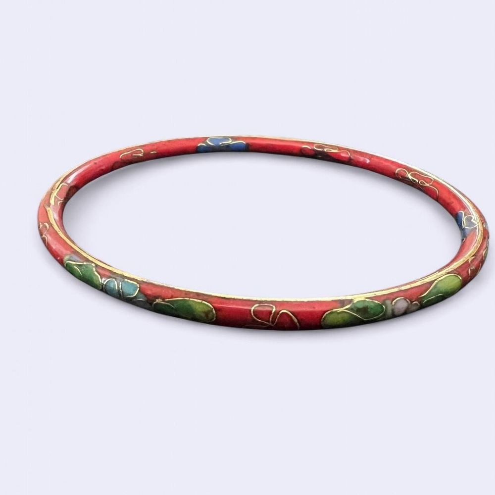 Red Cloisonné Bracelet